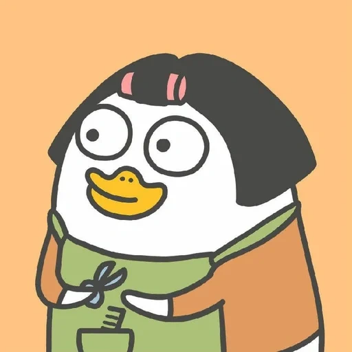 аниме, персонаж, lu lu duck, мемы рисунки, милые рисунки