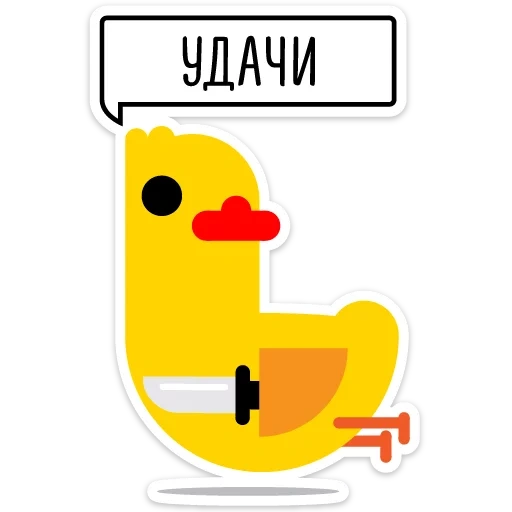 duck, duck, duck, duck sticker