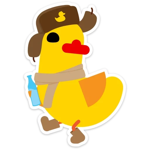 duck, duck, duck, park duck, duck sticker