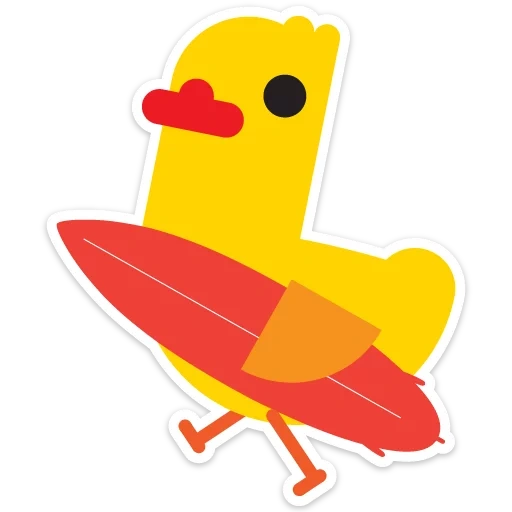 duck, duck, duck, duck sticker