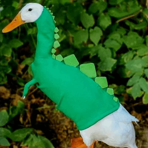 toys, green goose, dinosaur crafts, dinosaur carton, dinosaur original handicrafts