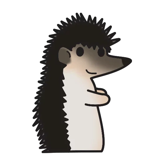 hedgehog-hedgehog, hedgehog di pich, stupido porcospino, hedgehog divertente, vista laterale di hedgehog