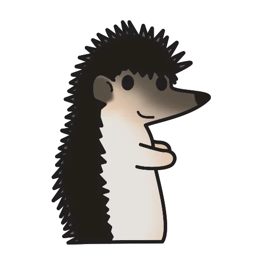 hedgehog, hedgehog de pihe, l'idiot du hérisson, hérisson drôle, vue latérale du hérisson