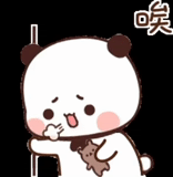 chuanjing, figura, patrón lindo, animal lindo, imagen pulmón meng panda