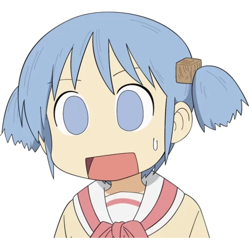 nichijou, nichijou мио, mio naganohara, nichijou yukko, наклейка аниме