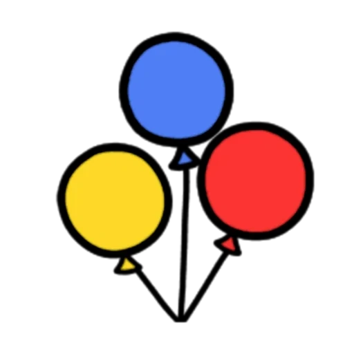 шарик, иконка шарики, цветные шарики, воздушные шарики, воздушные шары иконка