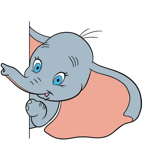dumbo, ambbo, dambo d'éléphant, doux d'éléphant doux, héros du dessin animé elephant dambo