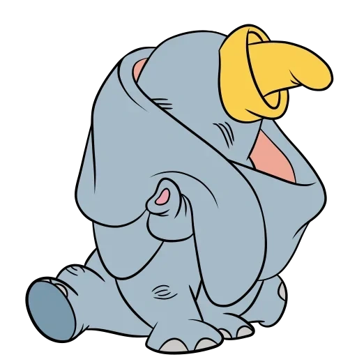 dumbo, gajah dumbo, dumbo sedang tidur, dumbo