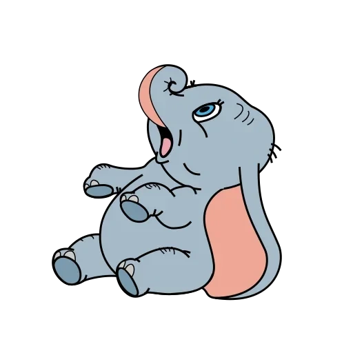 dambo, dambo is sleeping, the elephant is missing, cartoon elephant