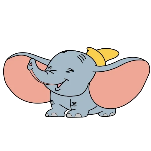 gajah dumbo, dumbo sedang tidur, dumbo, flying elephant dumbo