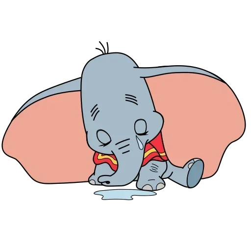 dambo, dambo está dormindo, dambo de elephant, elefante dambo é triste