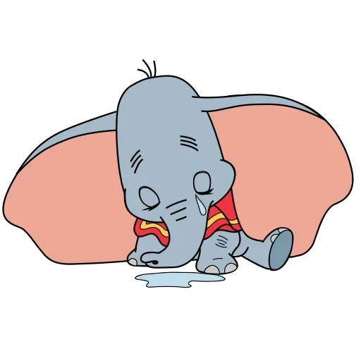 dumbo, dumbo sedang tidur, dumbo, dumbo sedih