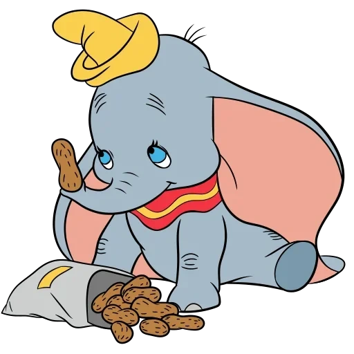дамбо, слоненок дамбо, маленький слоненок, слонёнок дамбо мультфильм