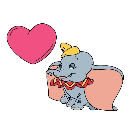 dumbo, karakter dumbo disney, karakter dumbo, karakter kartun gajah dumbo