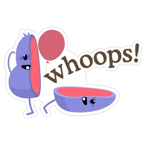 dumb ways to die, стикер кит, whoops sticker, стикер dumb, стикеры