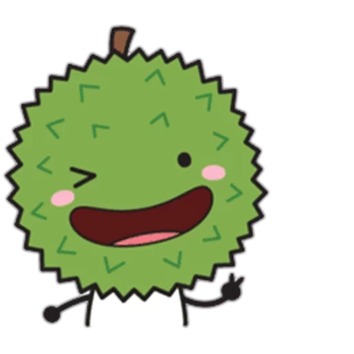 durian, um brinquedo, fruta durian, monstro de cima, durian emoji