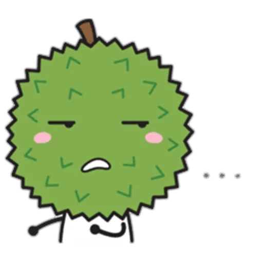 fruit, animation, cactus, durian, character
