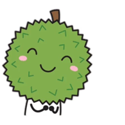cactus, durian, clipart, illustration, pomme pixel