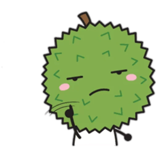 cacto, durian, trevas, espinhos de cacto, vírus verde do desenho animado