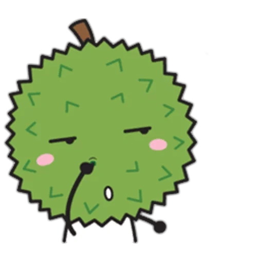 anime, durian, durian, épines de cactus, pomme pixel