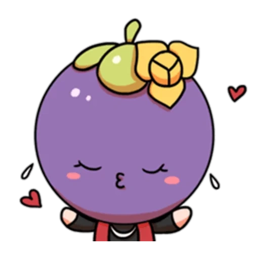 anime, die personen, illustrationen, cartoon style, fruit cartoon purple