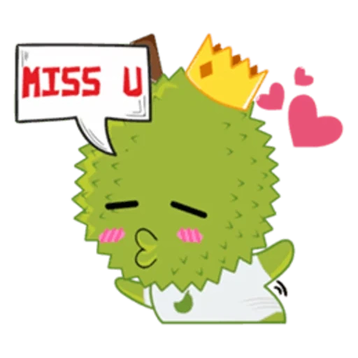 anime, drôle, cactus, cool, emoji durian