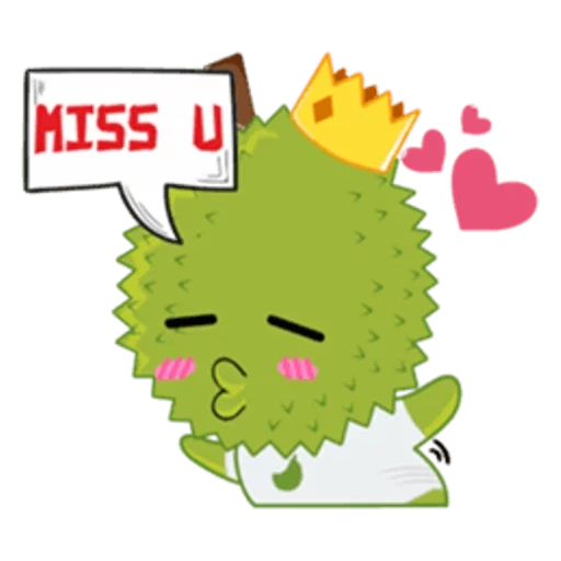 anime, divertente, cactus, divertente, emoticon durian