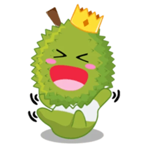 durian, игрушка, king fruits, durian fruit, дуриан эмодзи