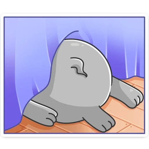 kucing, de mole, lumba-lumba, animasi, kartun anjing laut