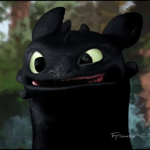 furia is a toothless, elivery smile, elivery cartoon, beginless night furia, turn the dragon toothless