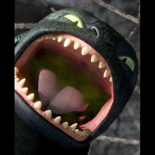 darkness, screaming toothless, turn the dragon yawns, bezobik open mouth