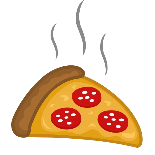 la pizza, la pizza, emoticon pizza sacchetto, icona della pizza, illustrazioni per pizza