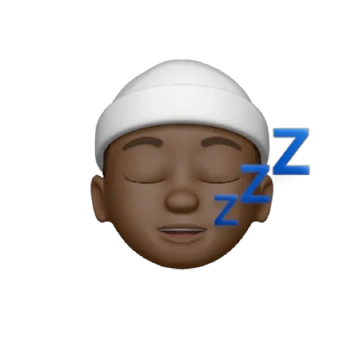 cara, asiático, humano, iphone emoji, memoji tiene sueño