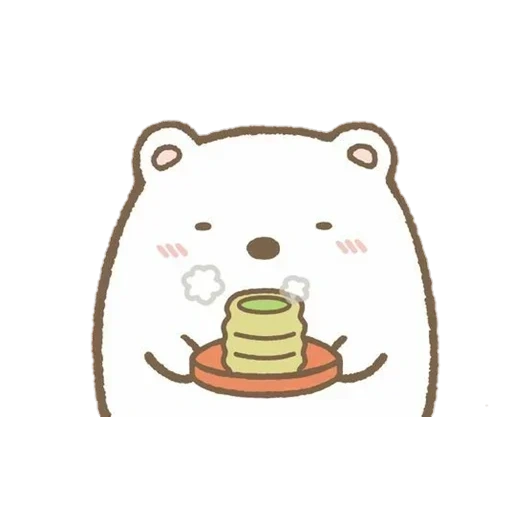 милые рисунки, sumikko gurashi, милые рисунки кавай, sumikko gurashi shirokuma