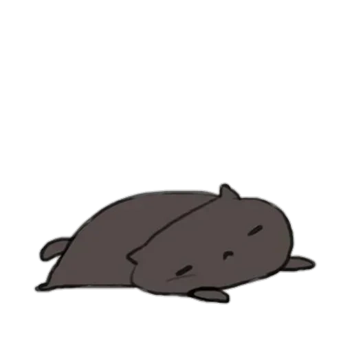 кот, pusheen, я спать, анимация кот, животные милые