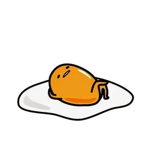 человек, яичница, gudetama, предметы столе, желточек гудетама