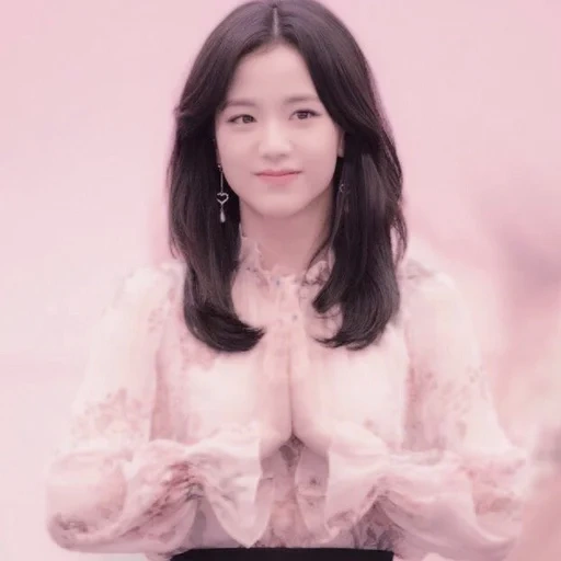 giovane donna, kim jisu, rosa nero, attori coreani, attrici coreane