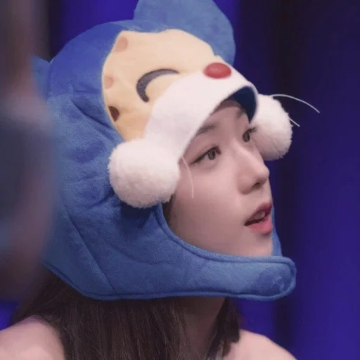 asiatico, jenny, rosa nero, attrici coreane, cappello di coniglio nayeon due volte