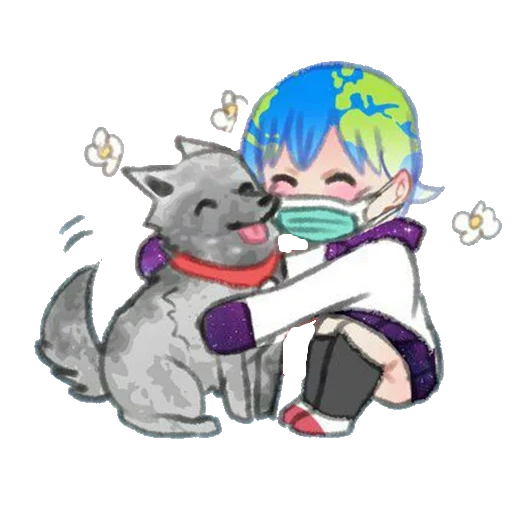 anime, earth chan, karma de animación, animación linda, datweirdowholuvsmilk