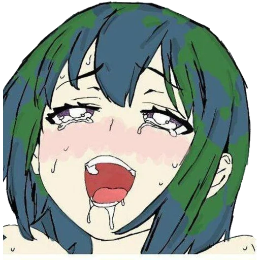 ahegao, izuna ahegao, pôster ahegao, ahegao yoshino, terra de chan akhegao