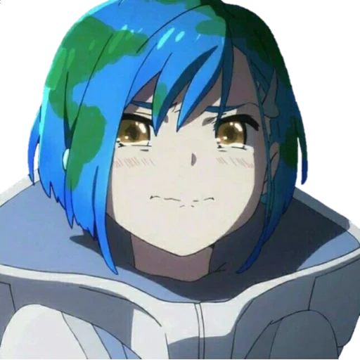 terra chan, menina anime, personagens de anime, terra do anime do iva, querida no franxx ichigo