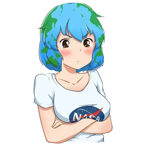 terra di chan, terra del chan, terra chan, earth of the iva anime, terra chan non sono piatto