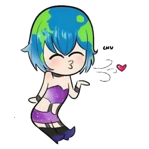 земля чан, earth chan, земля чан аниме чиби, земля чан i'm not flat