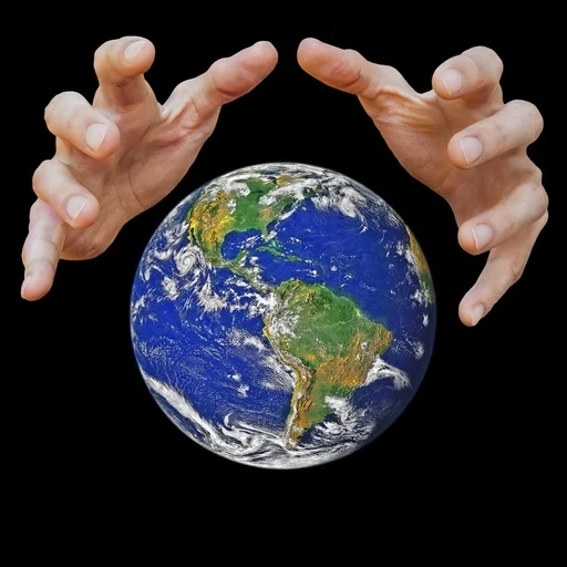 la terra, mondo della terra, la terra, la terra delle mani, tenendo il terreno con entrambe le mani