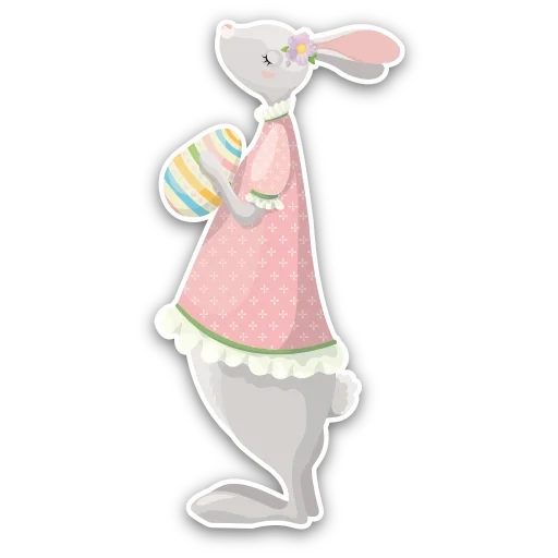 bunny, the rabbit is pink, comforter bunny, baby bunny clipart
