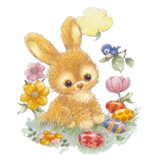 easter, the easter bunny, animated easter bunny, lovely rabbit easter pattern