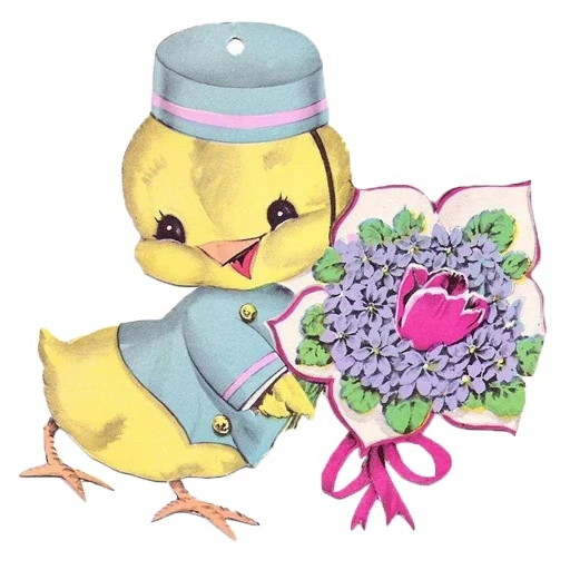 pollo de pascua, patito de pascua, pollo de pascua, vintage easter cards, pollo de pascua