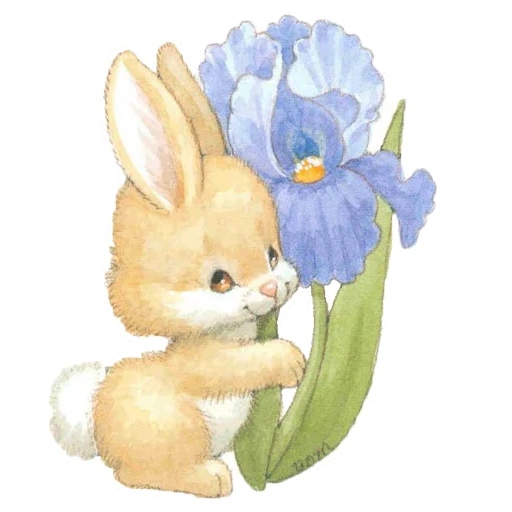 conejo, conejo de flores, patrón lindo de conejo, patrón de conejo lindo, patrón de conejito
