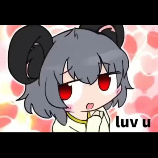 аниме, чиби аниме, неко аниме, touhou waifu, nazrin touhou