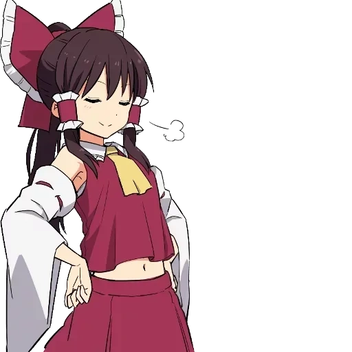 аниме арта, reimu hakurei, рейму хакурей, аниме персонажи